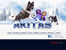 Tablet Screenshot of apexxakitas.com